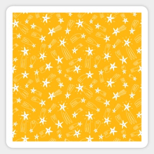 Golden falling stars Sticker